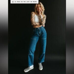 P&Co Albion Carpenter Pant - Washed Denim